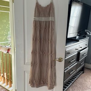 Beige sleepwear gown